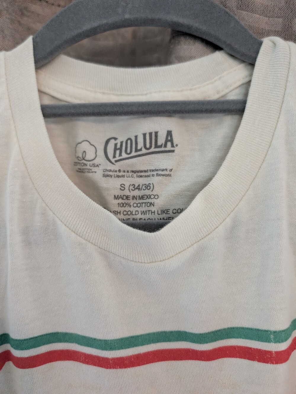 Cholula Tshirt/Tank With Crochet Sm/Med - Picture 6 of 6